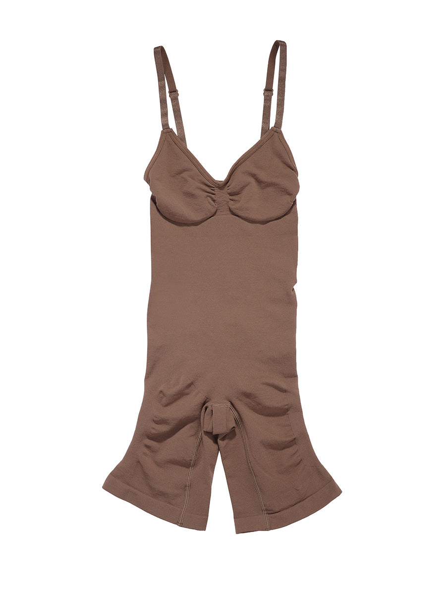 Soo Slick Second-Skin Sculpting Adjustable Strap Bodysuit Short