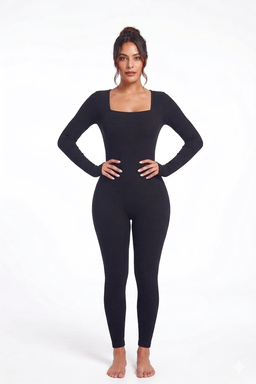 SOO SLICK SculptFit™ Long Sleeve Shapewear Jumpsuit